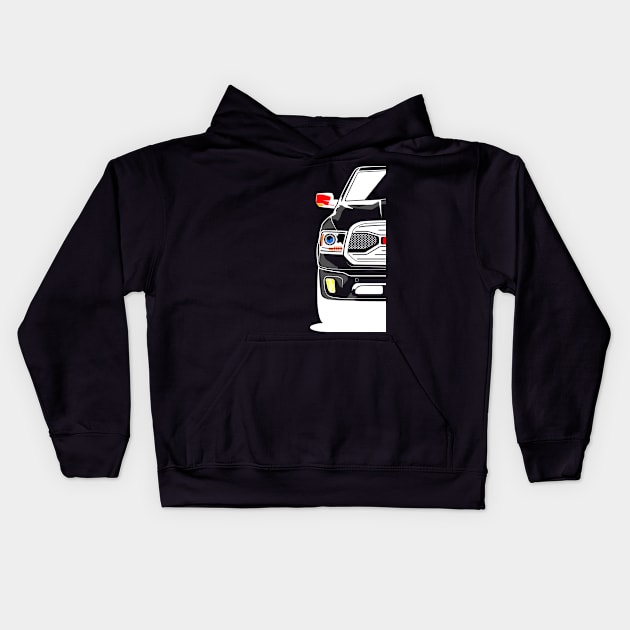 Dodge RAM Truck Kids Hoodie by EtyazaForez